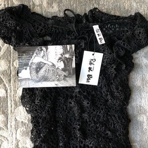 Brand New Rat & Boa Black Dress